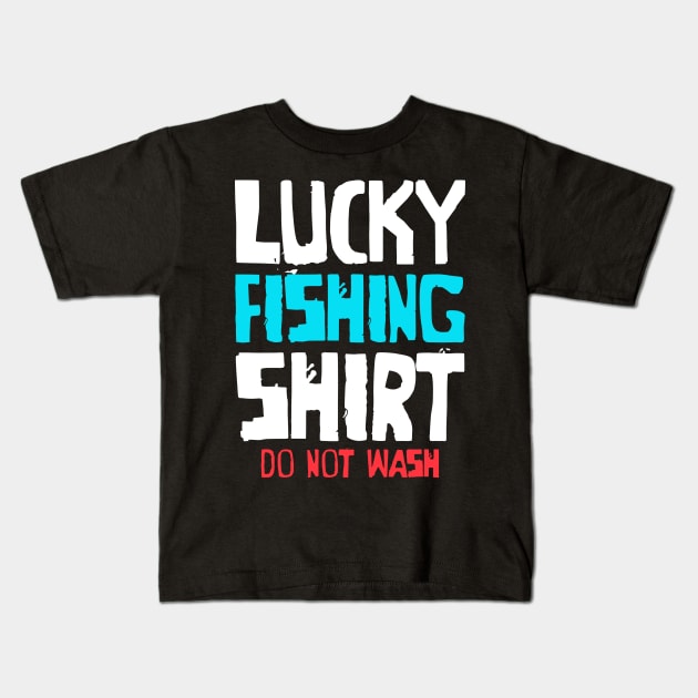 Lucky Fishing Tshirt for men and women Kids T-Shirt by TheMjProduction